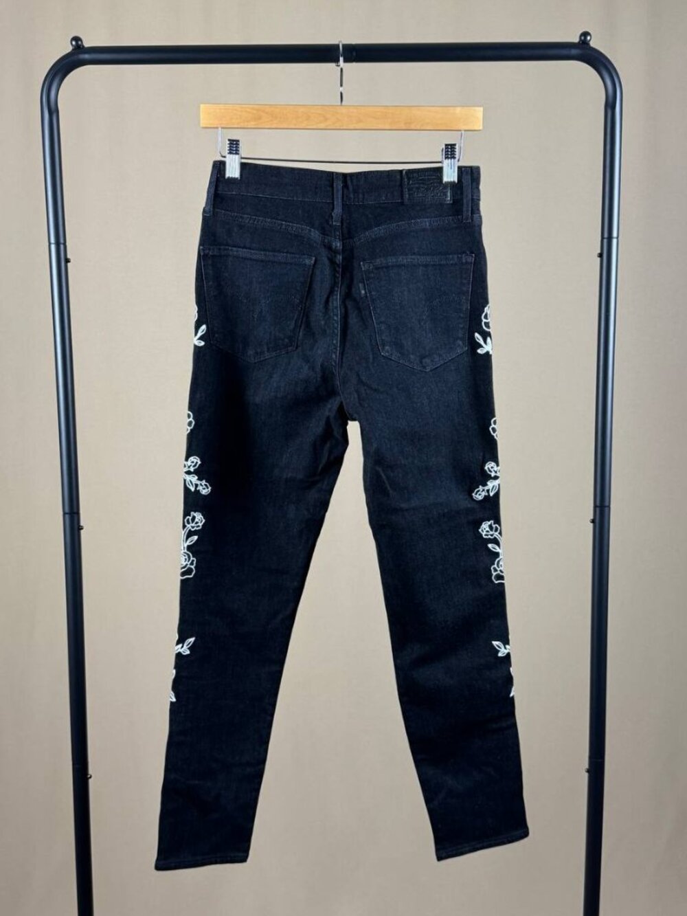 Levi’s Premium 721 High Rise Skinny Jeans Women’s W27 Floral Embroidered - Picture 5 of 13